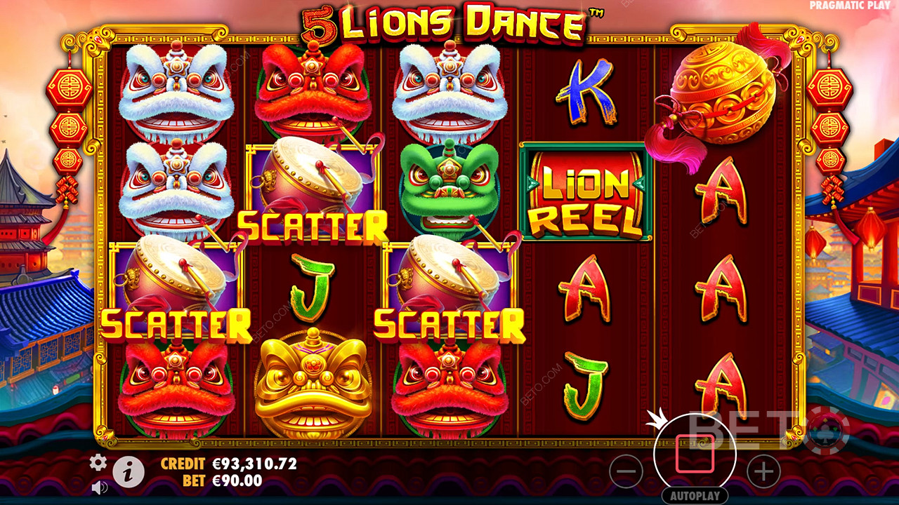 5 Lions Dance Преглед от BETO Slots