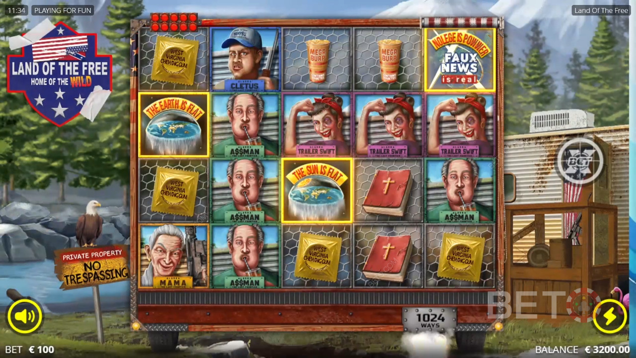 Земя на безплатните Преглед от BETO Slots