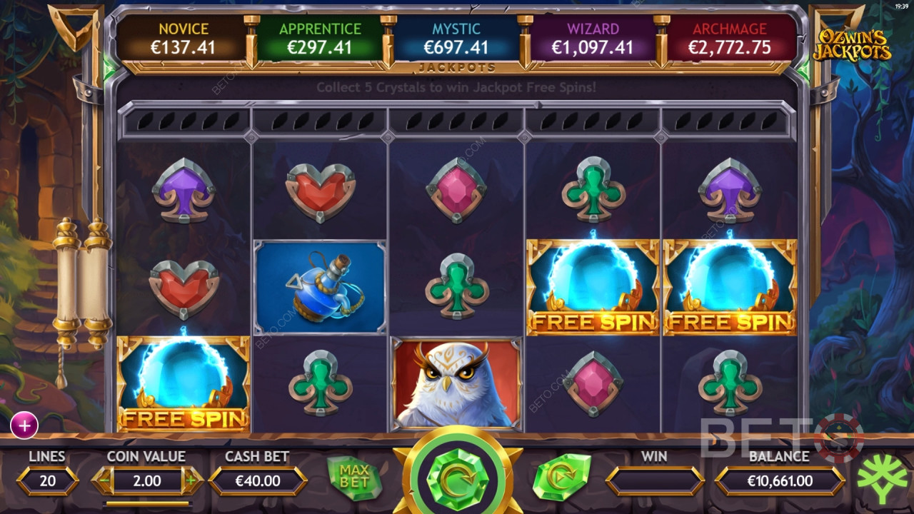 Преглед на джакпотите на Ozwin от BETO Slots