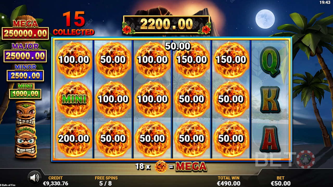 8 топки на огъня Преглед от BETO Slots
