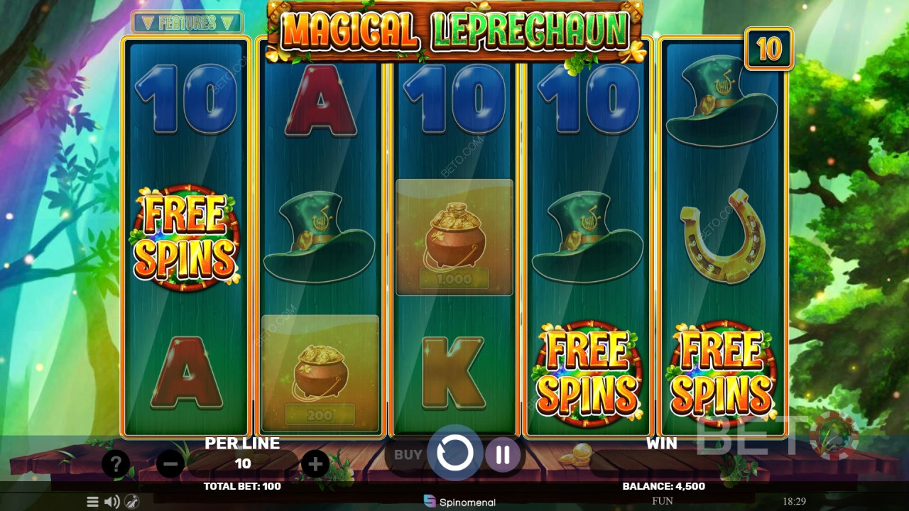Бонус функции, обяснени в Magical Leprechaun от Spinomenal