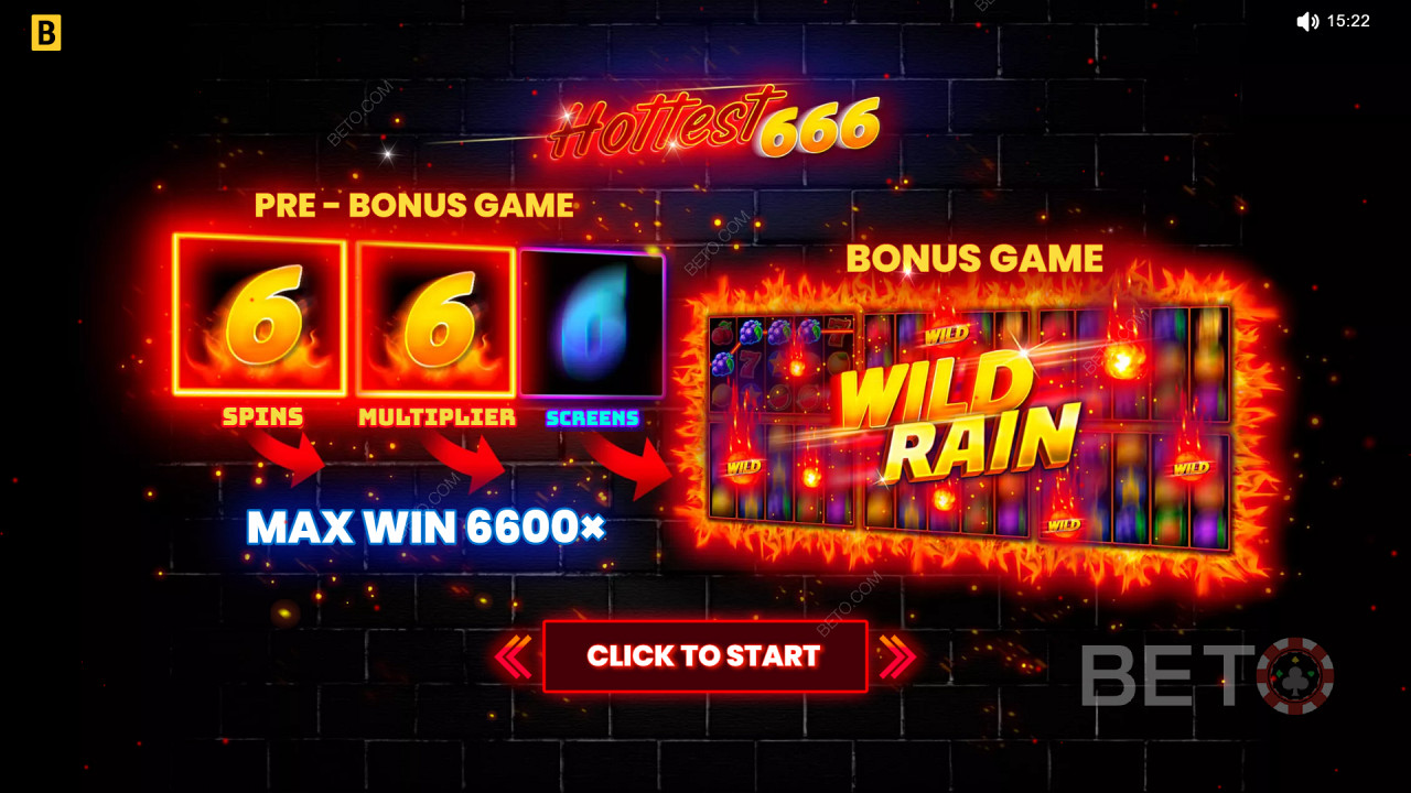 Бонус функции, обяснени в Hottest 666 от BGAMING