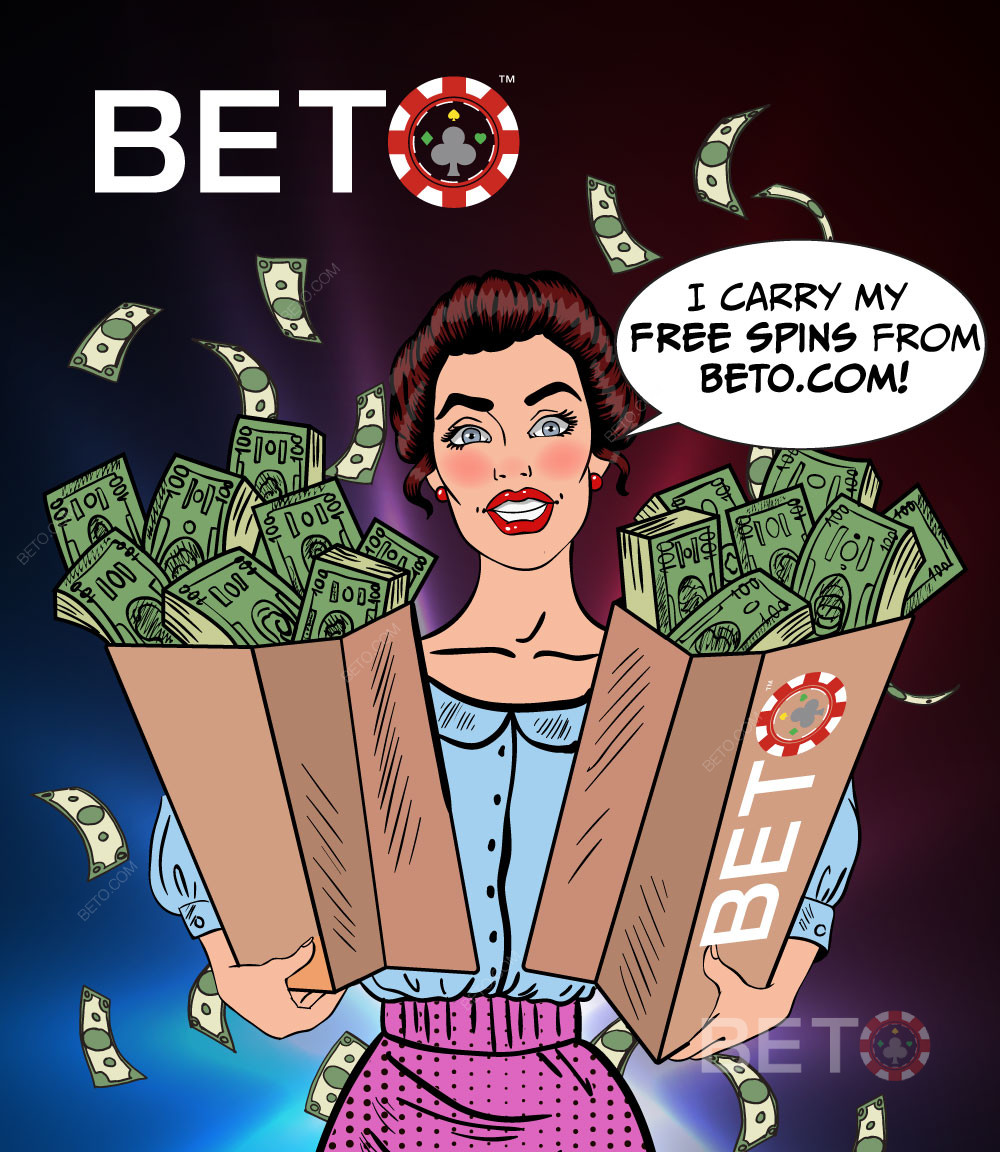 Получете изгодни бонуси за безплатни завъртания чрез BETO.com