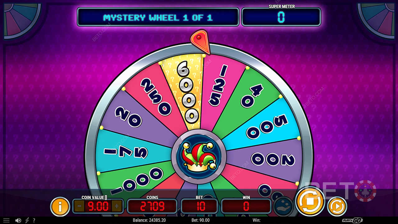 Спечелете до 2.397.5x Вашия залог в Mystery Joker 6000 онлайн слот!