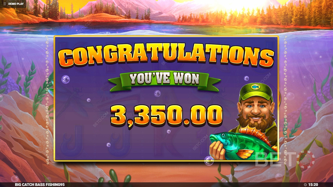 Спечелете 4,000x залога си в слота Big Catch Bass Fishing Online!