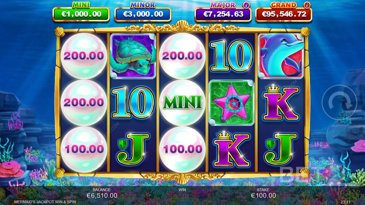 Джакпот на русалката Win & Spin Преглед от BETO Slots
