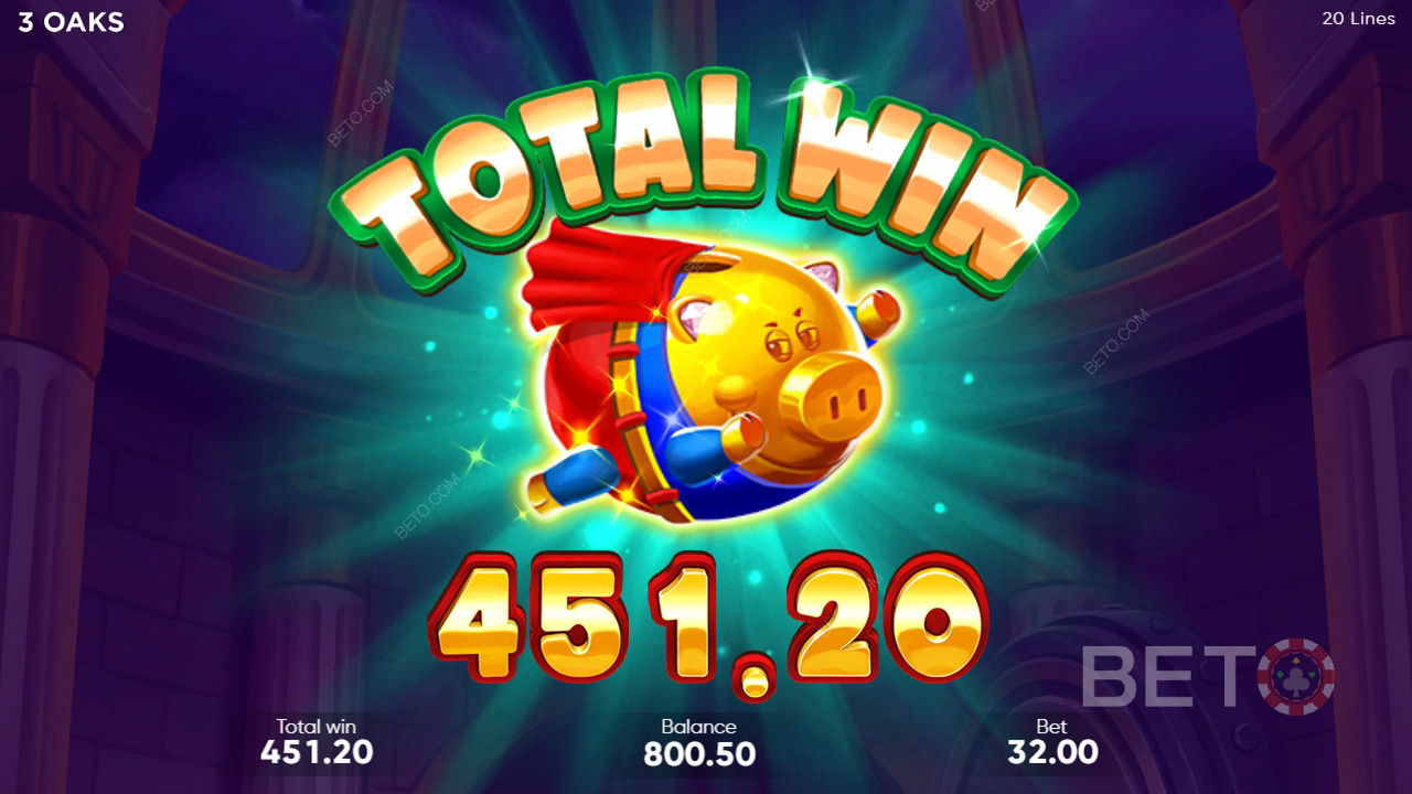 Спечелете 6,750x Вашия залог в онлайн слота Super Sticky Piggy!