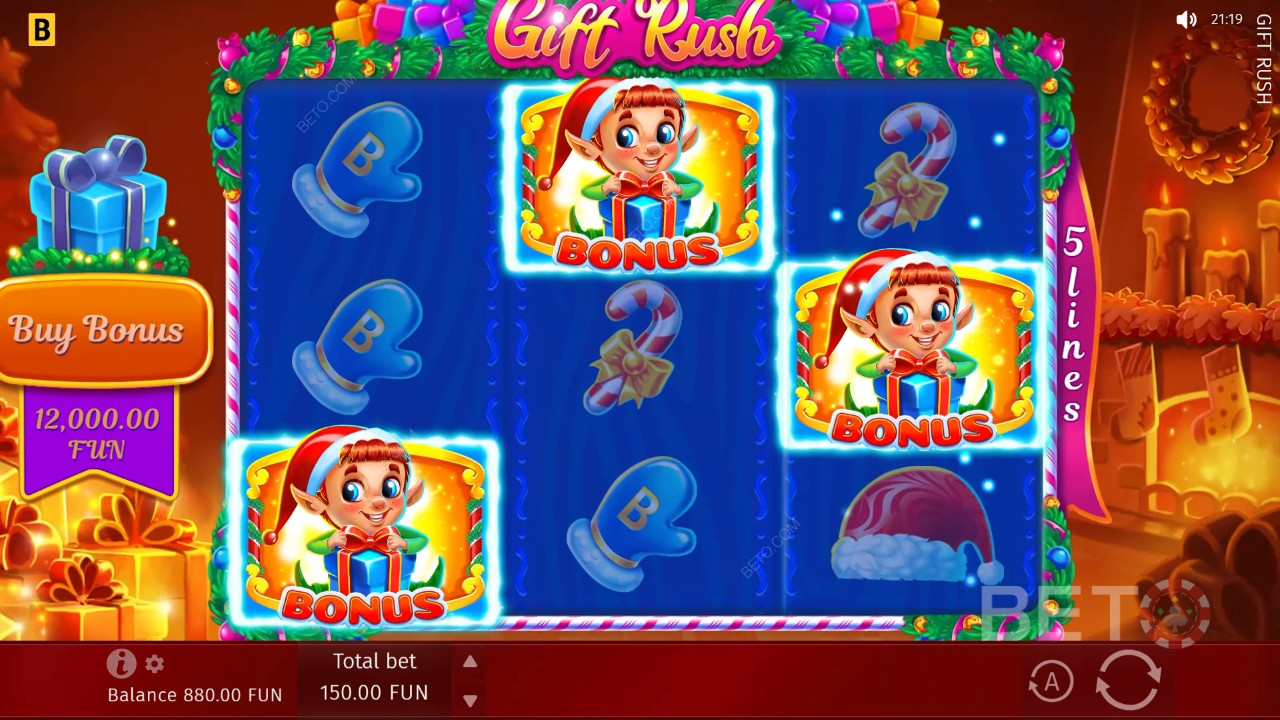 Подарък Rush Преглед от BETO Slots