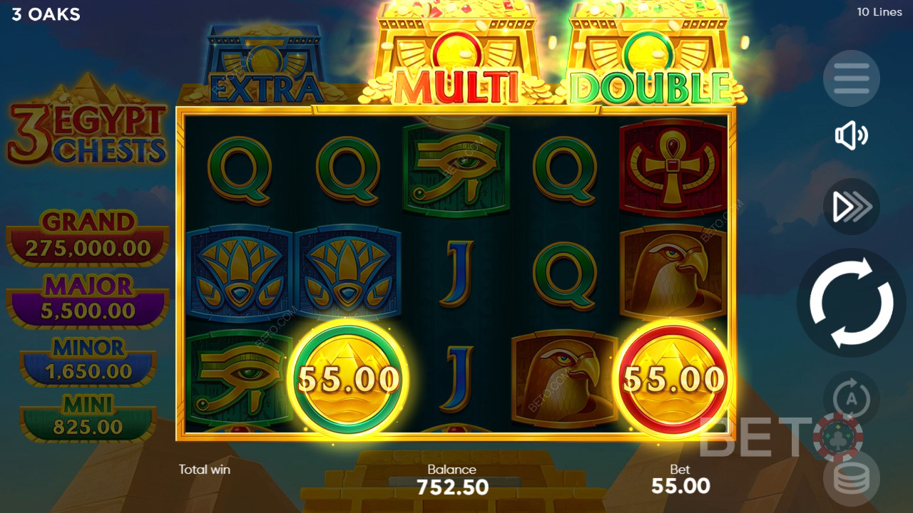3 Египет сандъци Преглед от BETO Slots