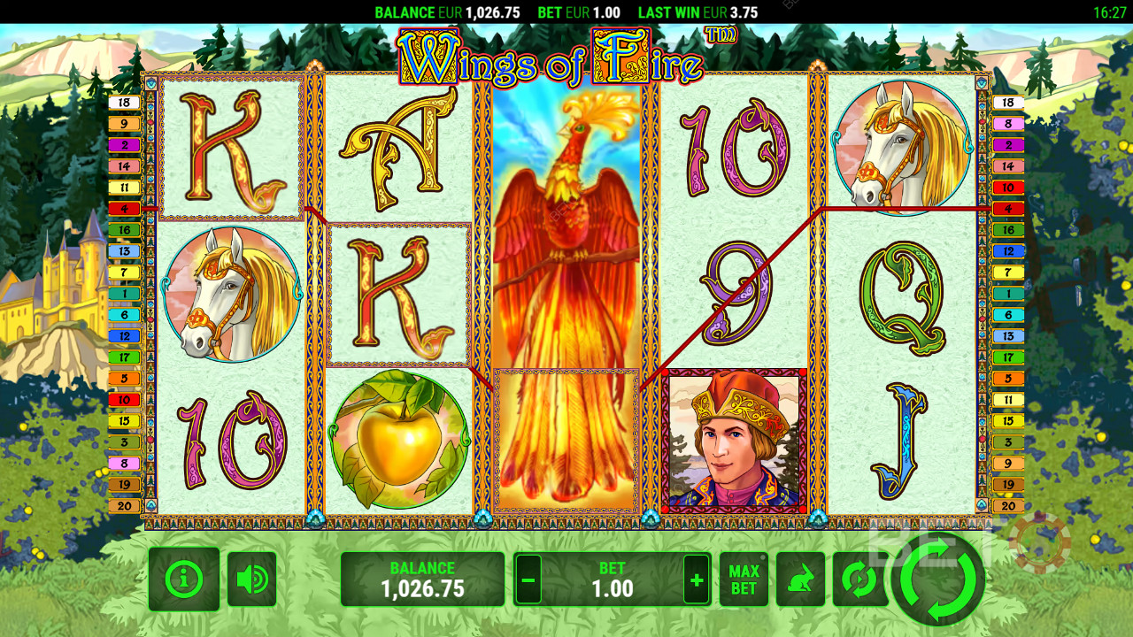 Спечелете 2 000x залога си в слот машината Wings of Fire!