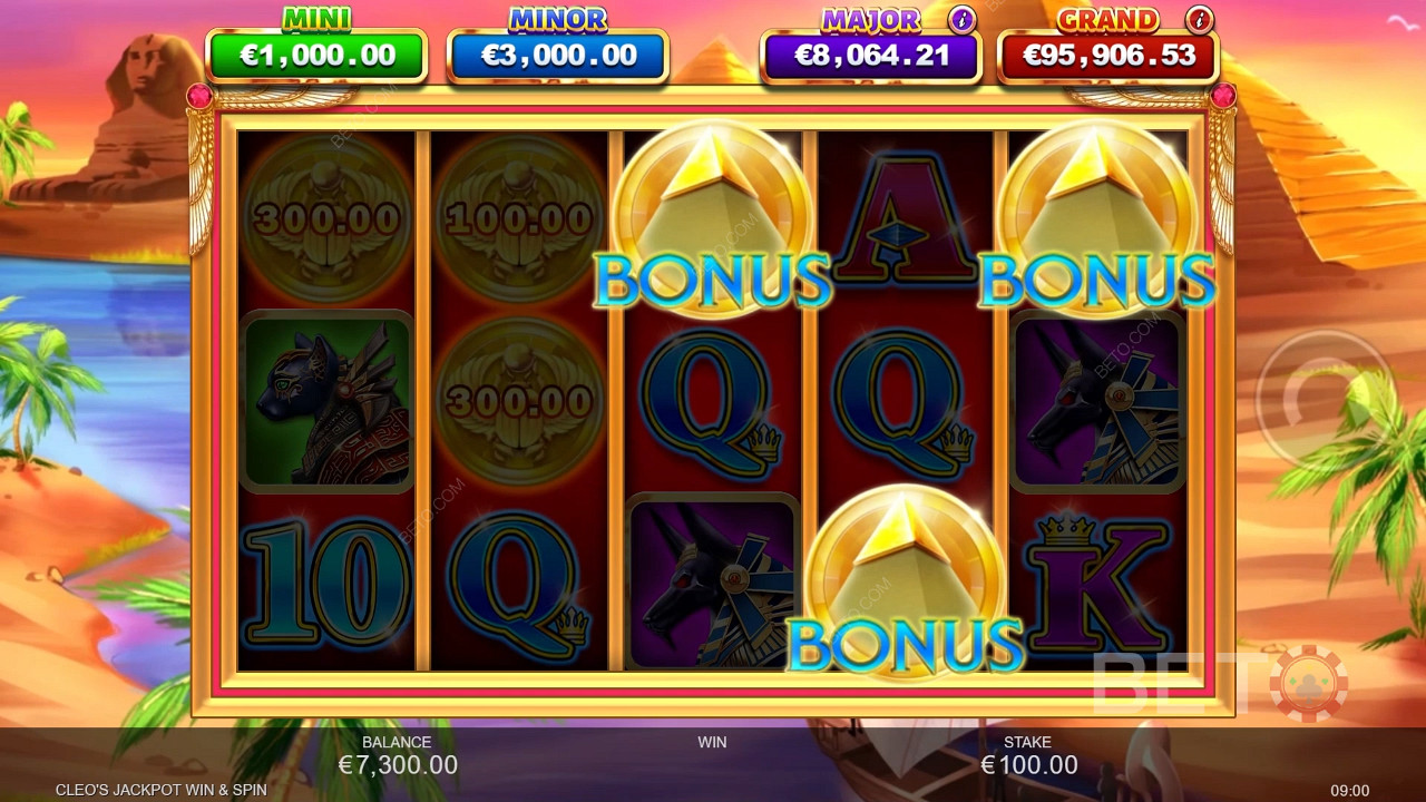 Cleo's Jackpot Win & Spin Играй Безплатно