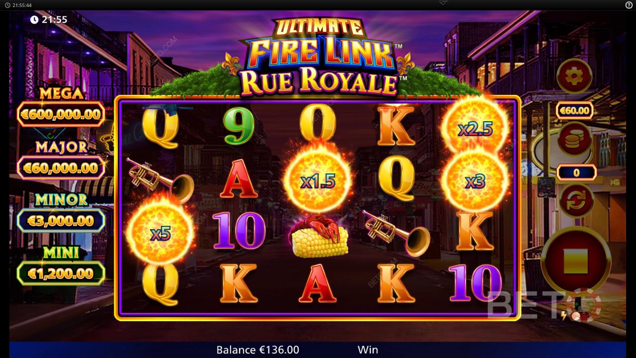Ultimate Fire Link Rue Royale Преглед от BETO Slots