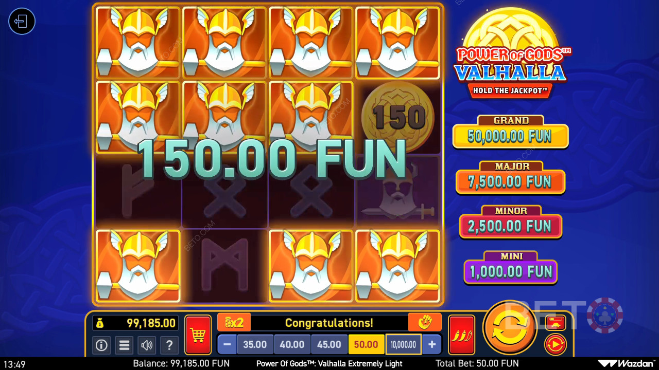 Power of Gods: Valhalla Extremely Light Преглед от BETO Slots