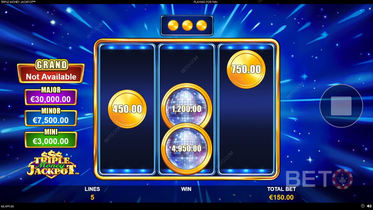 Бонус функции, обяснени в Triple Money Jackpot от Playtech
