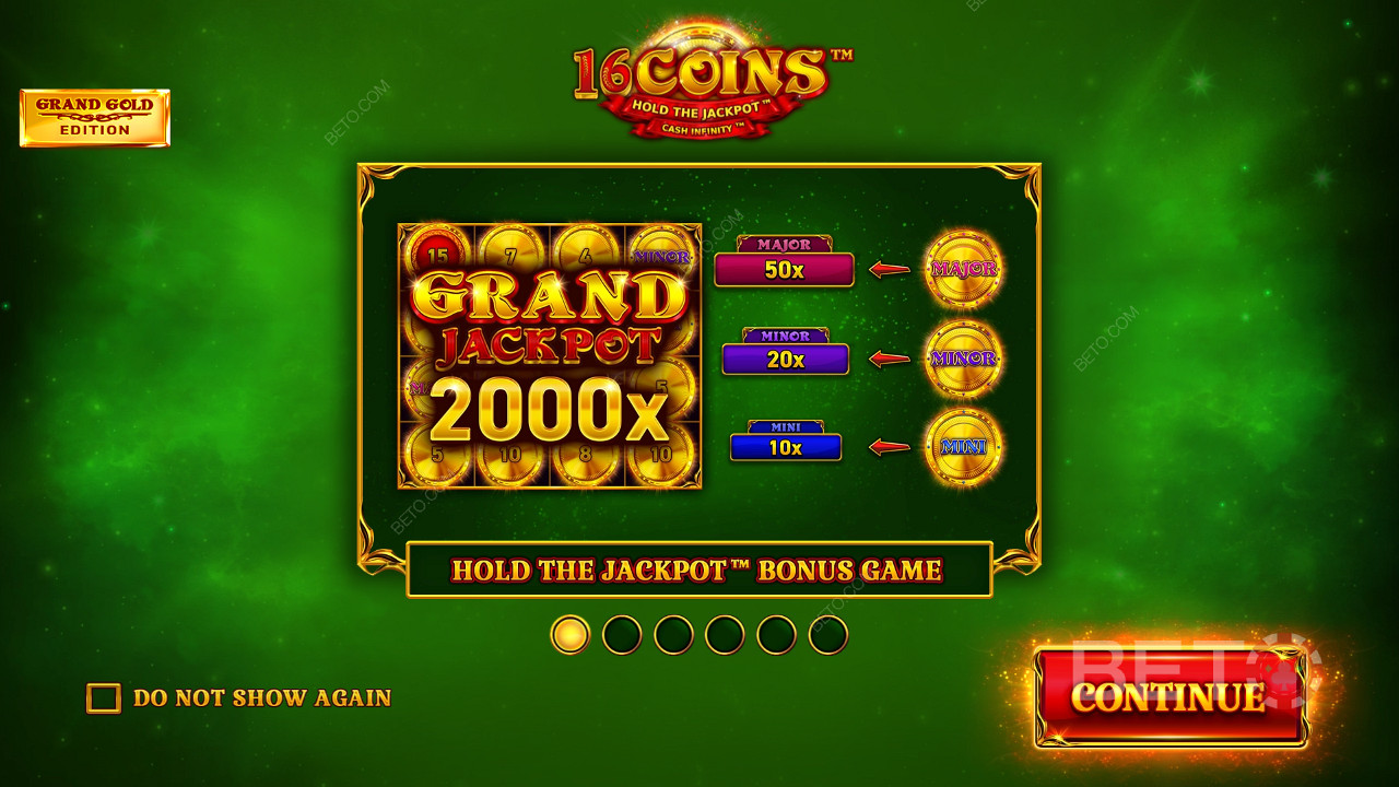 Спечелете 2 000 пъти залога си в слота 16 Coins Grand Gold Edition онлайн!