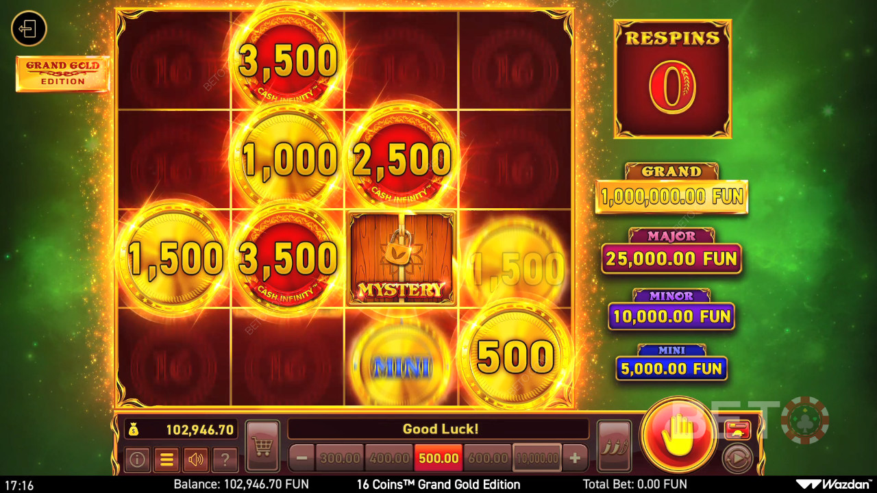 Струва ли си 16 Coins Grand Gold Edition слот онлайн?