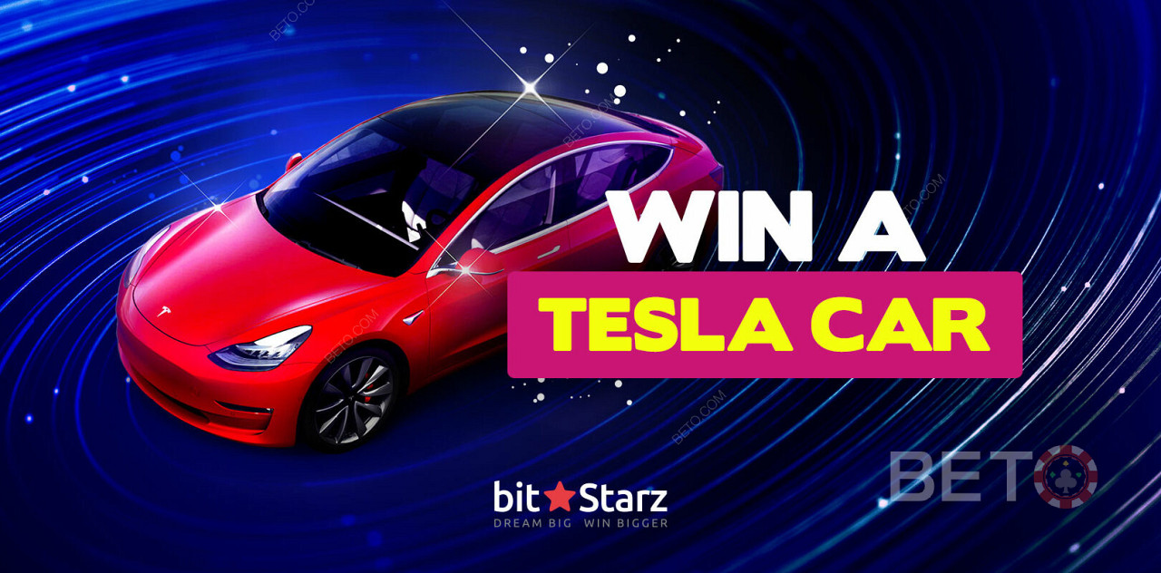 Спечелете автомобил Tesla на Bitstarz!