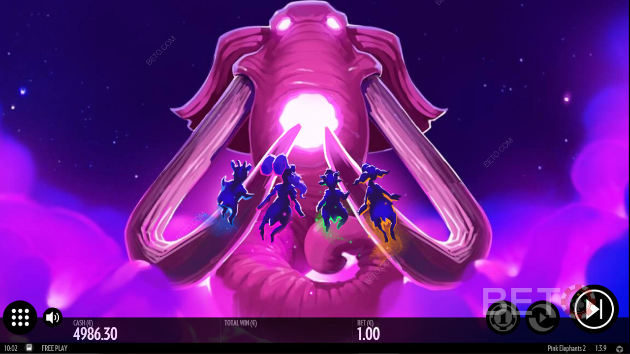 Тъмно тематичен фон на Pink Elephants 2