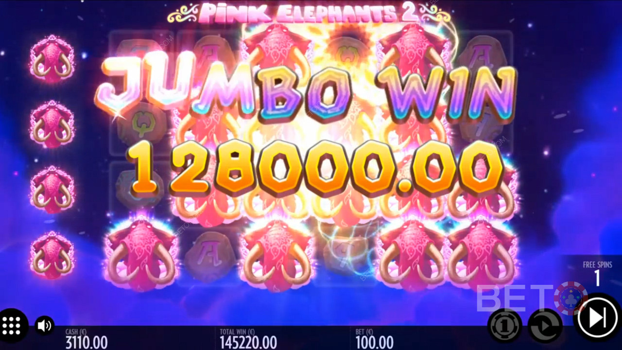 Потенциалът за печалба е гигантски в слота Pink Elephants 2