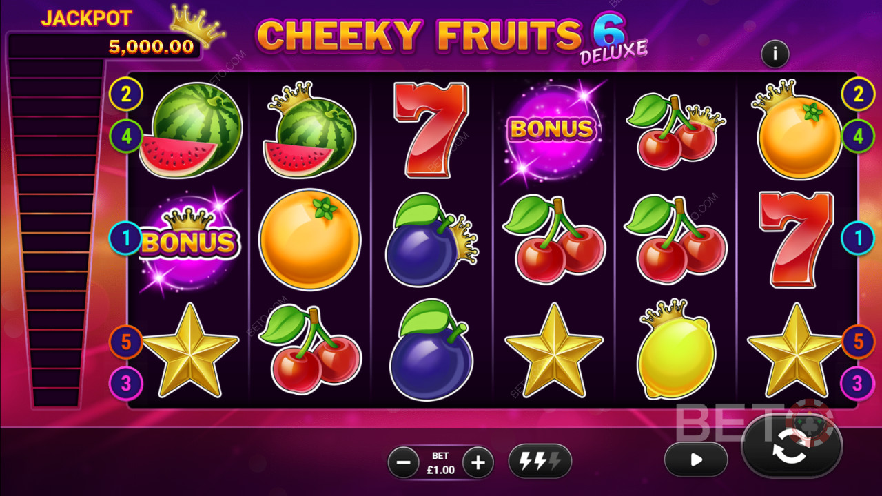 Cheeky Fruits 6 Deluxe Преглед от BETO Slots