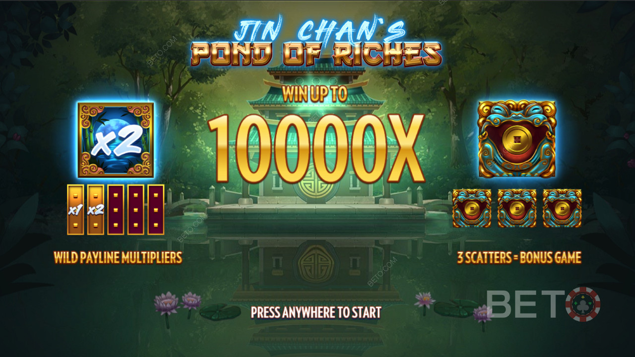 Подпомагани от безумни бонусни функции, играйте за шанса да спечелите до 10 000 пъти залога.