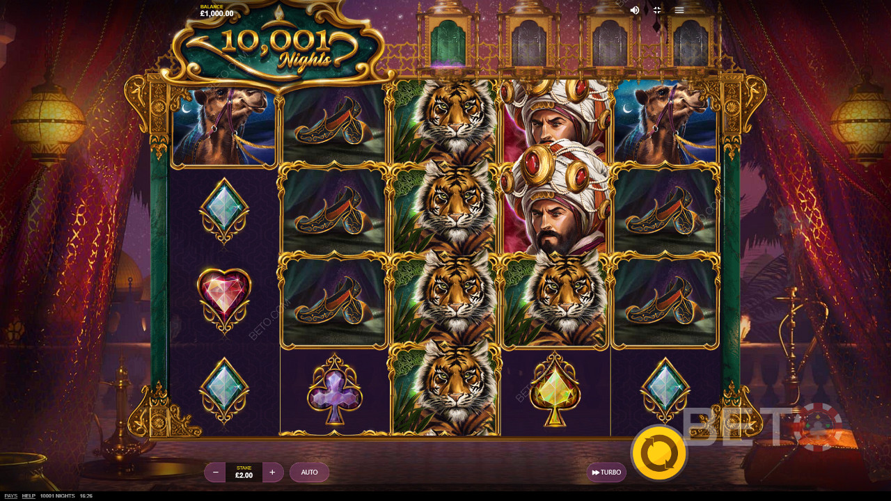 10001 Nights от Red Tiger Gaming - Пътуване до вълшебната арабска пустиня в търсене на богатства