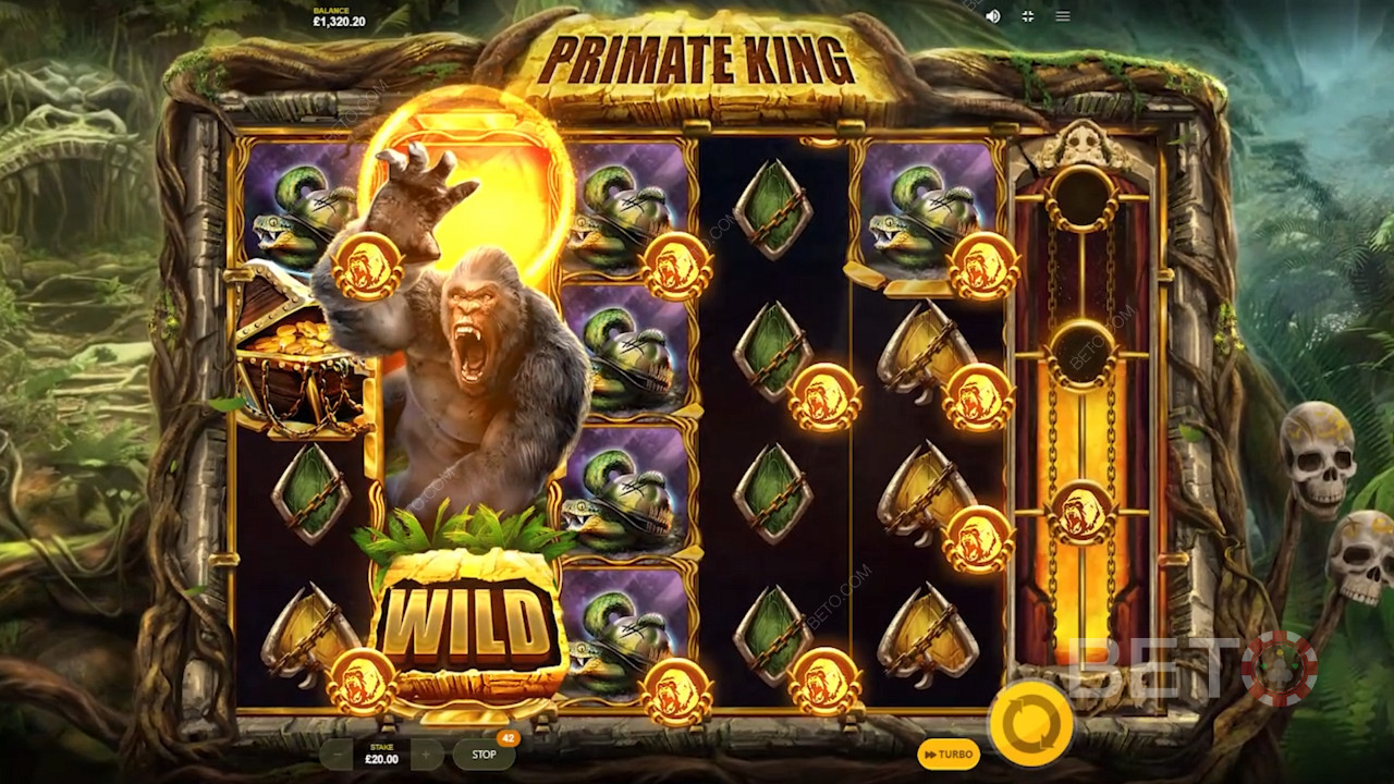 Primate King от Red Tiger Gaming е снабден с много страхотни бонуси.