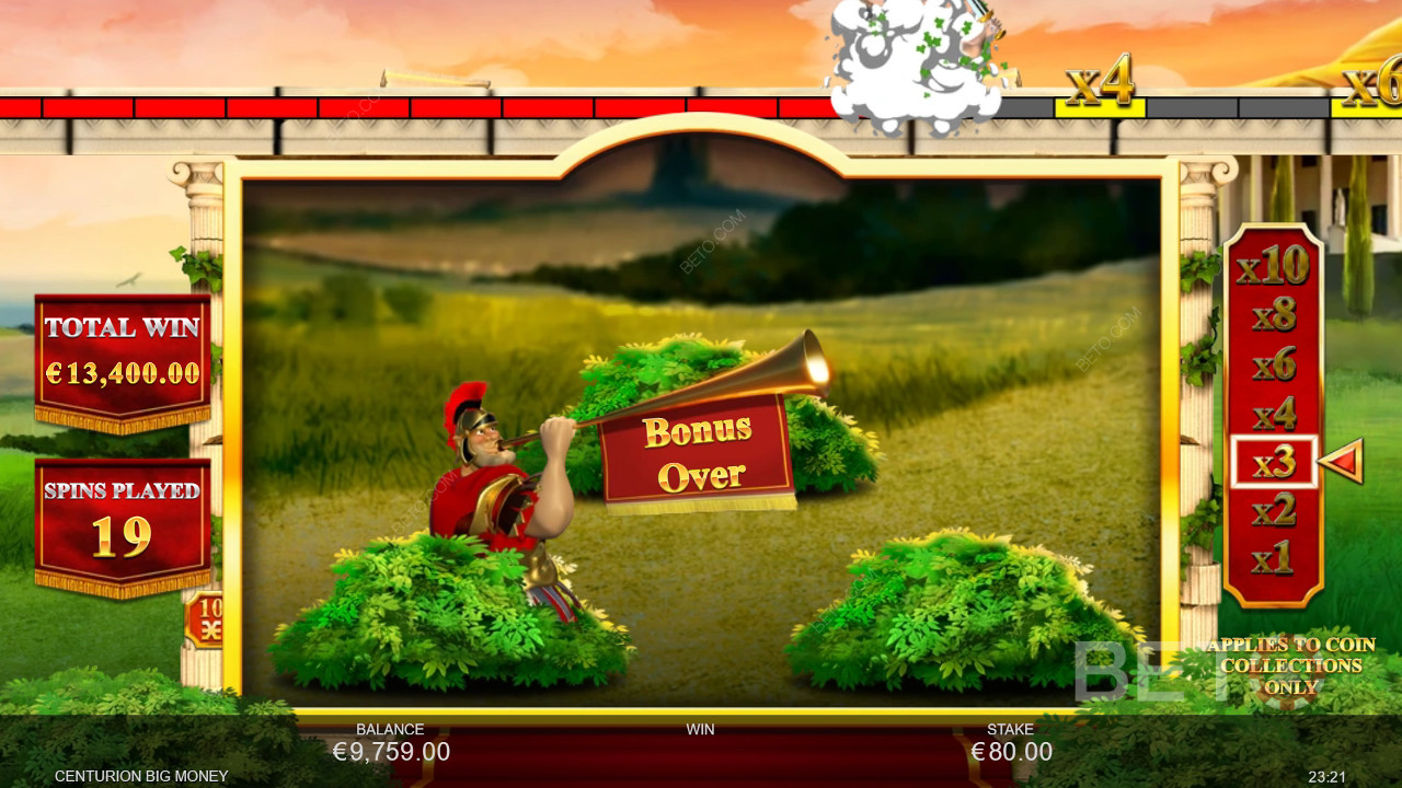 Бонус функции, обяснени в Centurion Big Money от Inspired Gaming