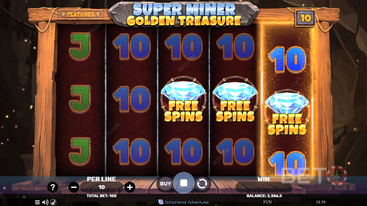 Super Miner - Golden Treasure Преглед от BETO Slots