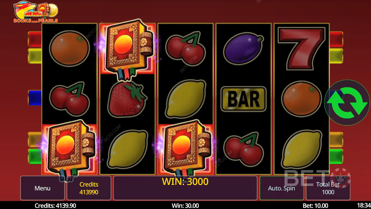 Big Max Книги и перли Преглед от BETO Slots