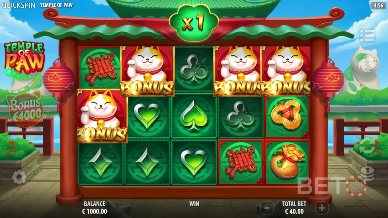 Храмът на Paw Преглед от BETO Slots