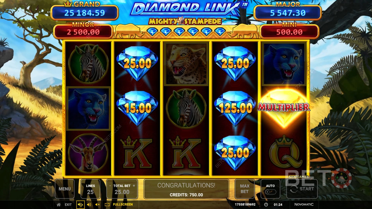 Диамантена връзка: Mighty Stampede Преглед от BETO Slots