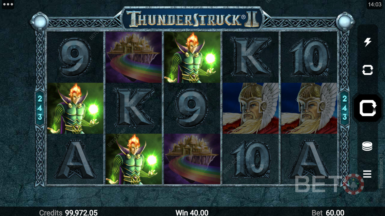 Символи с висока печалба в Thunderstruck II