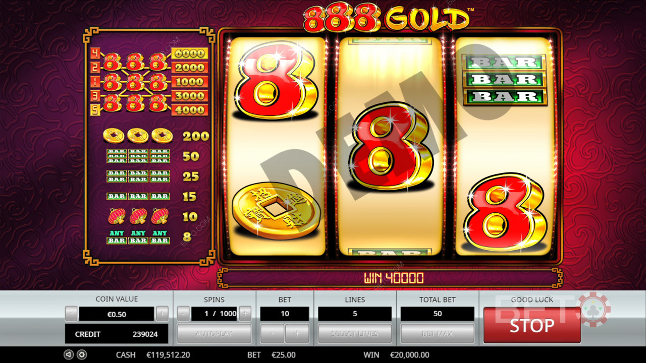 888 Gold Преглед от BETO Slots