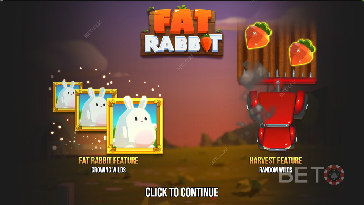 Въвеждащата страница на Fat Rabbit