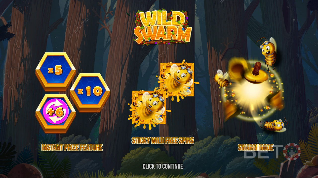 Насладете се на мощни бонус функции в онлайн слота Wild Swarm
