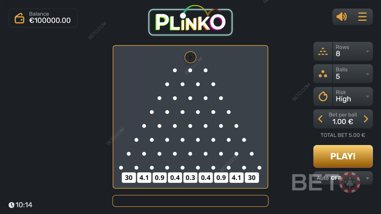 Бонус функции, обяснени в Plinko от Gaming Corps