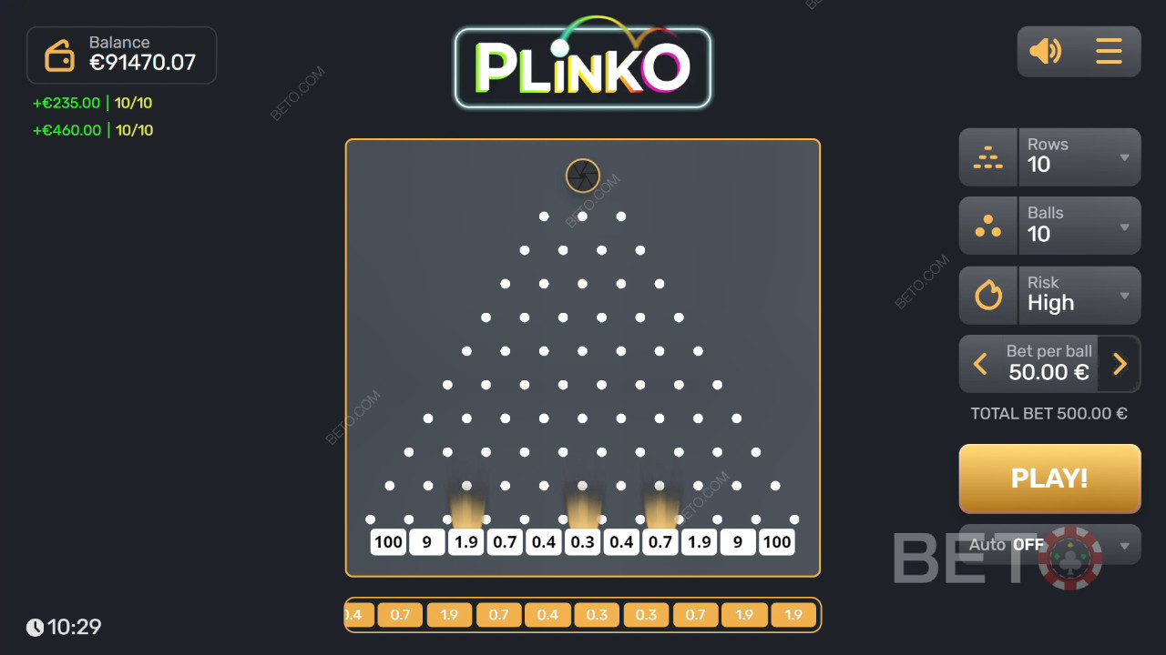 Plinko слот - Нашата присъда