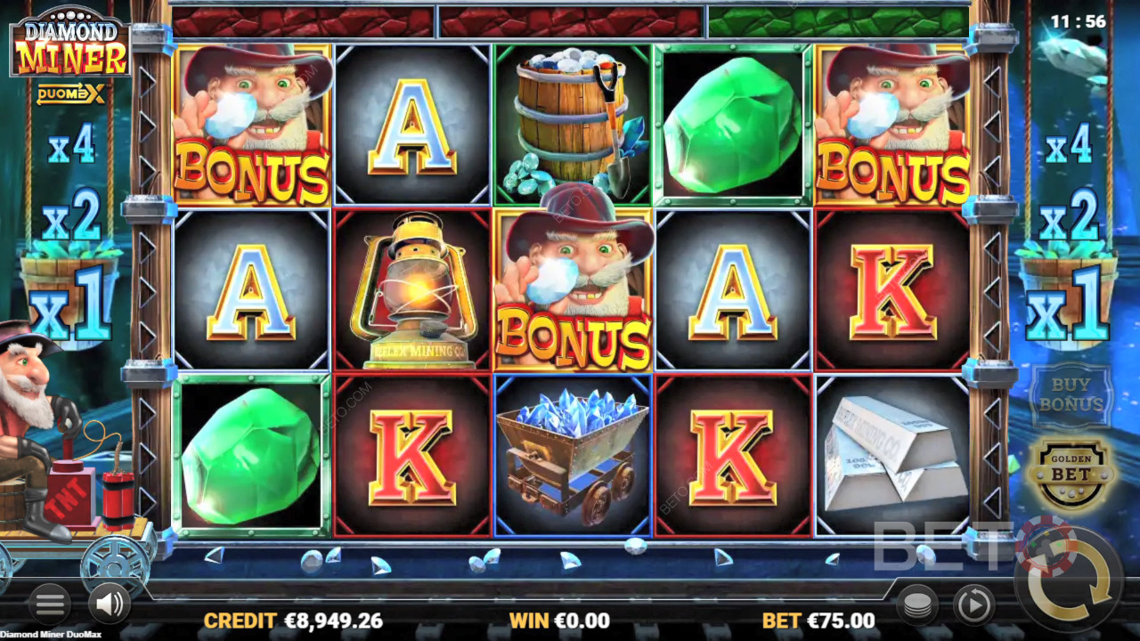 Diamond Miner DuoMax Преглед от BETO Slots