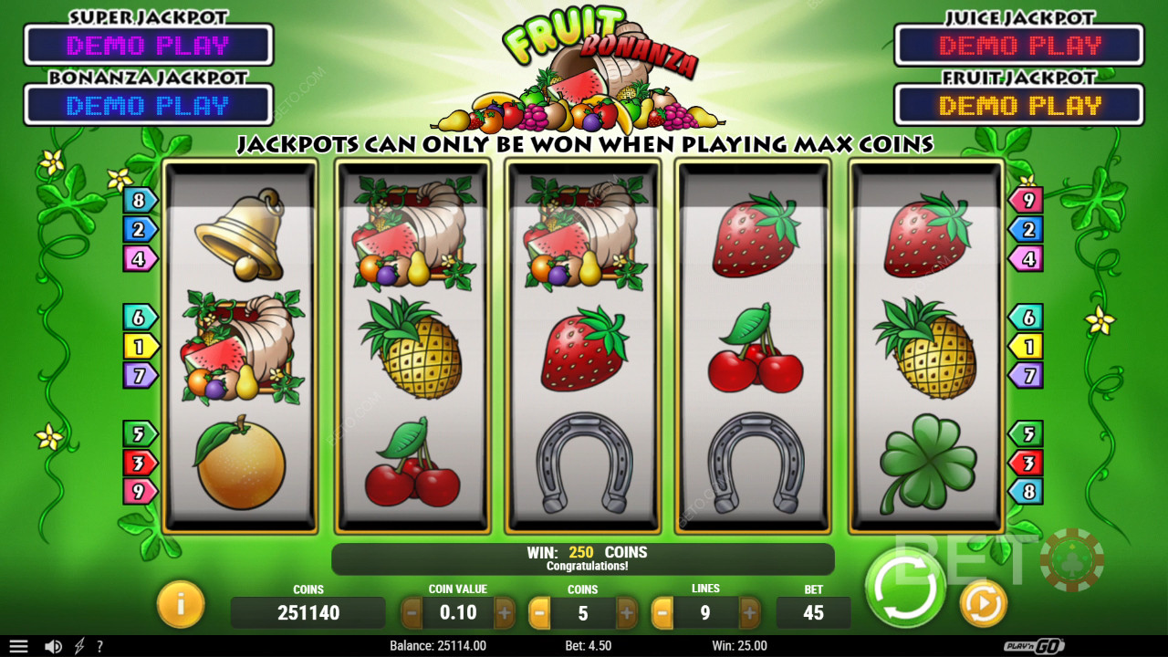 Fruit Bonanza Преглед от BETO Slots
