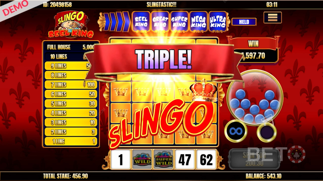 Triple Slingo в Slingo Reel King слот