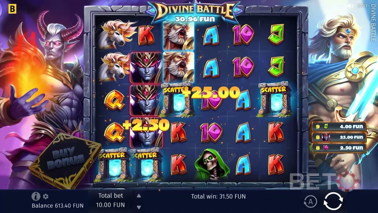 Божествена битка Преглед от BETO Slots