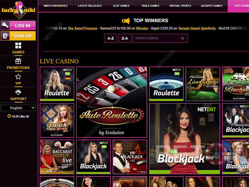Lucky Niki казино е едно от най-уникалните онлайн казина. Получете бонус за първия си депозит.