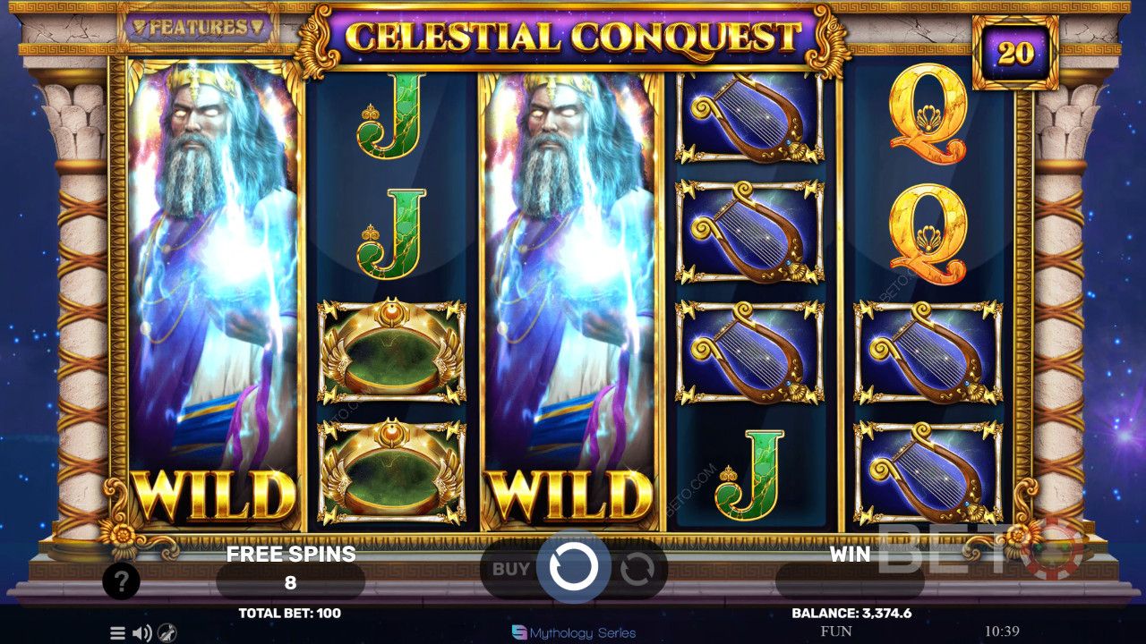 Celestial Conquest Преглед от BETO Slots