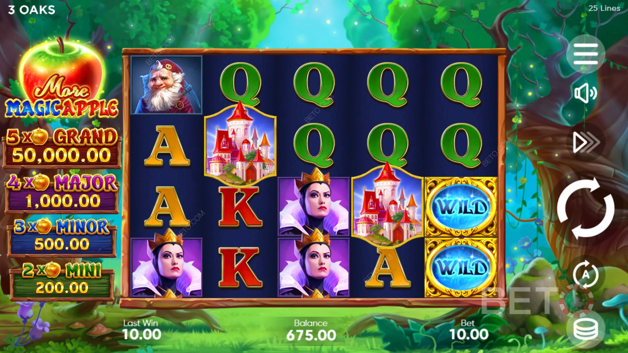 Бонус функции, обяснени в More Magic Apple от 3 Oaks Gaming