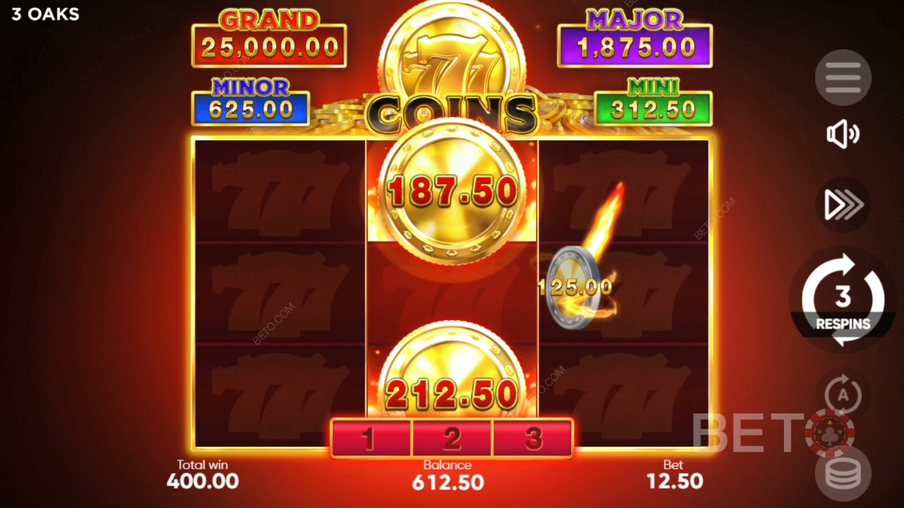 Как да играете 777 Coins на 3 Oaks Gaming