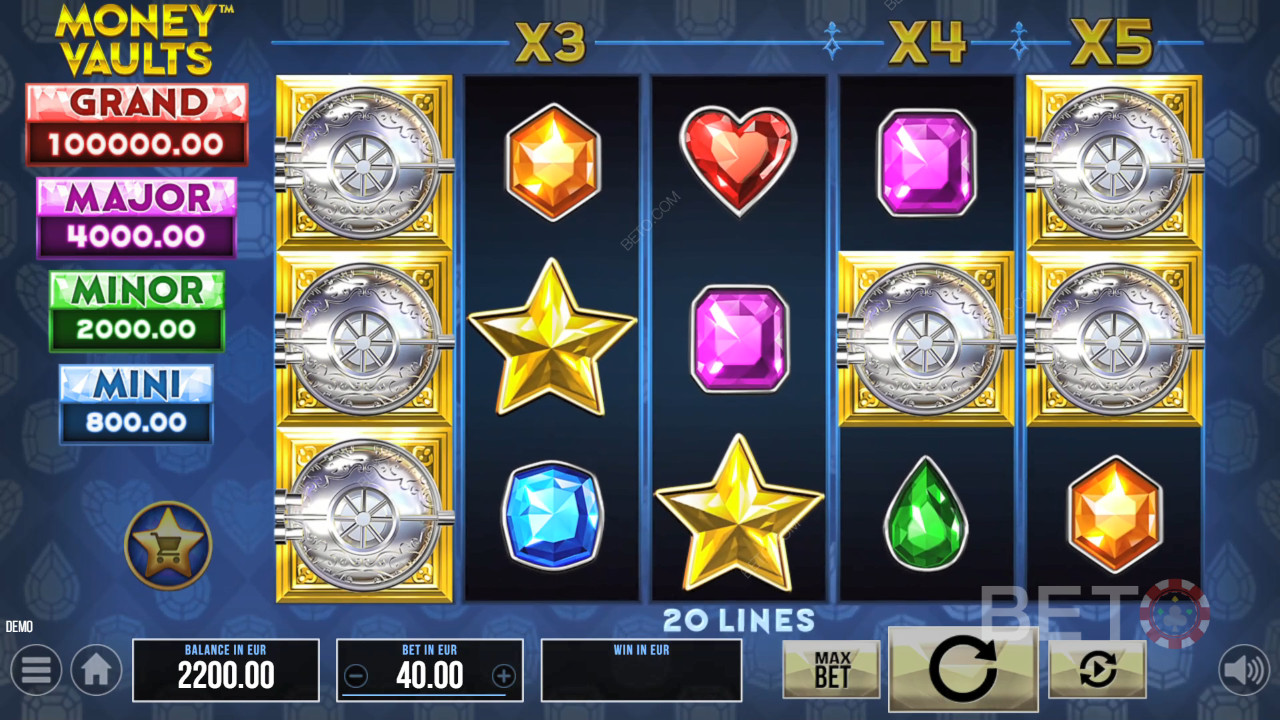 Money Vaults Преглед от BETO Slots