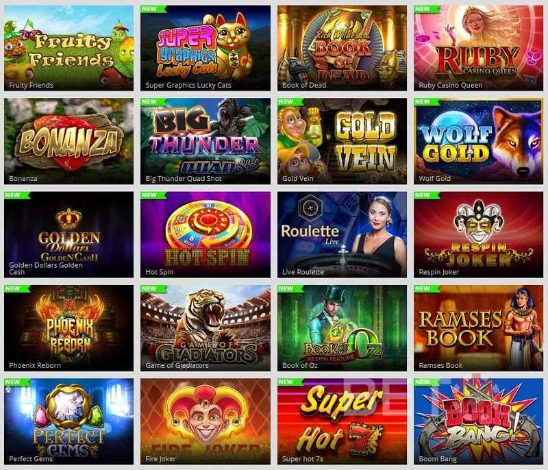 Голяма селекция от игрални автомати в MagicRed Casino.