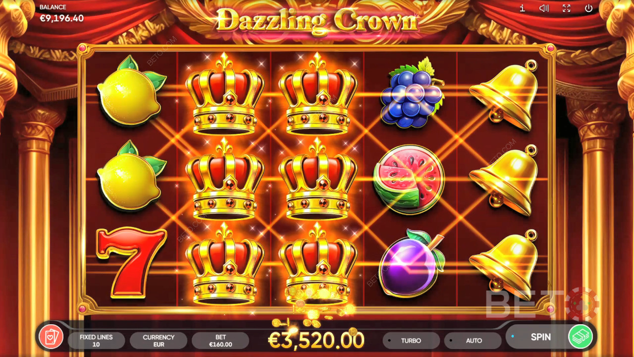 Ослепителна корона Преглед от BETO Slots