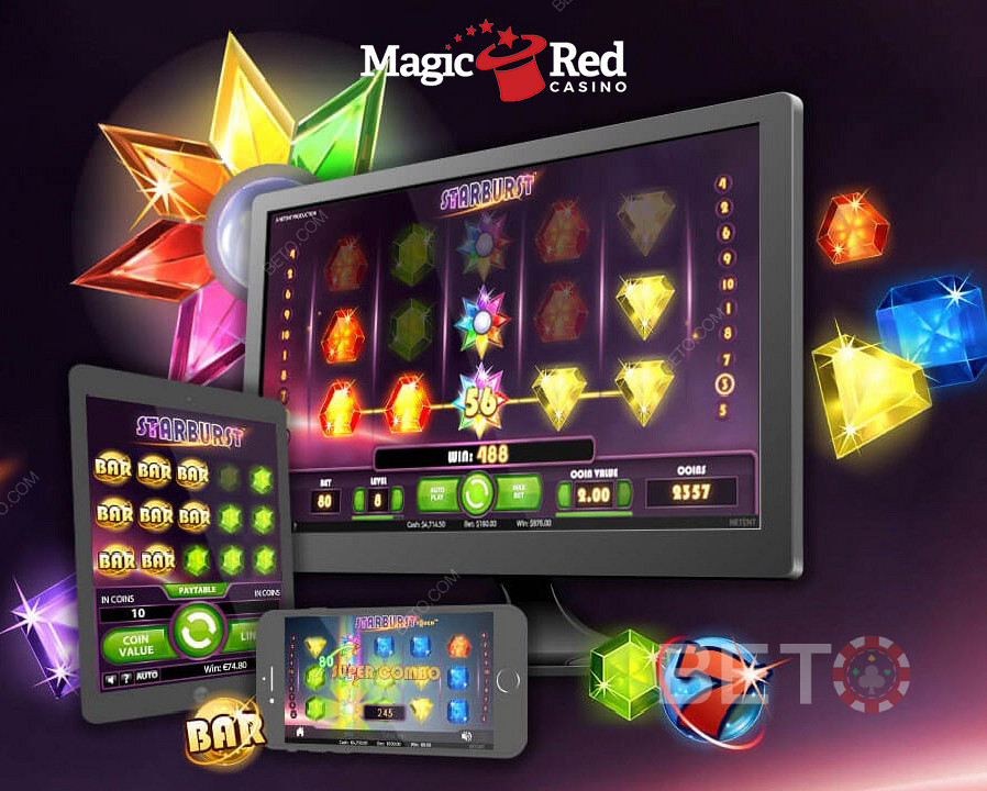 Започнете да играете безплатно в MagicRed mobile casino.